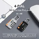 Lock 4 Digits Combination Mini Size Padlock Waterproof Outdoor Heavy Duty  (8).webp
