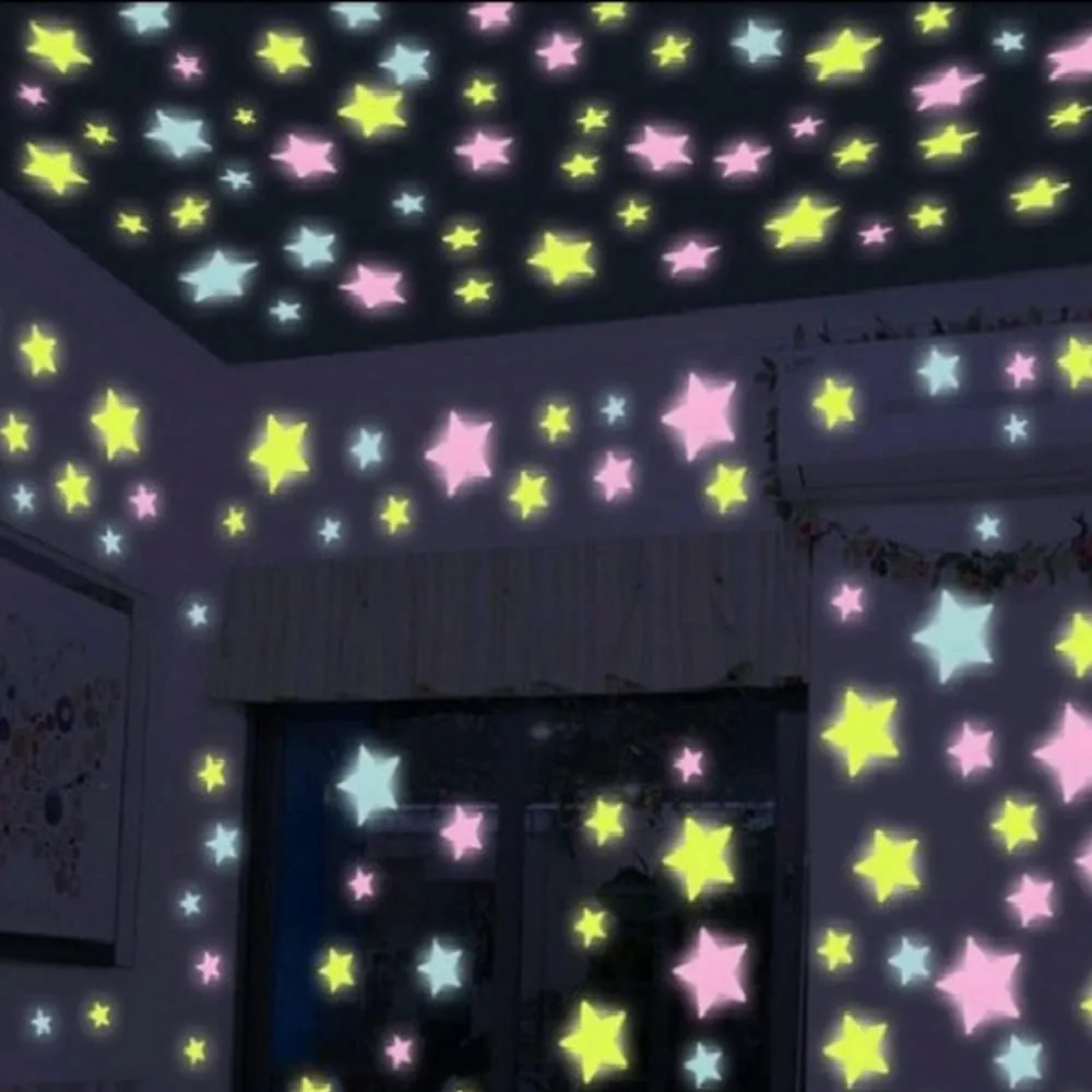 Luminous Stars 100 Pieces Stars for Ceiling Decorations (1).webp