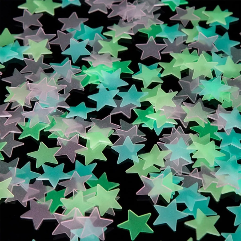 Luminous Stars 100 Pieces Stars for Ceiling Decorations.webp