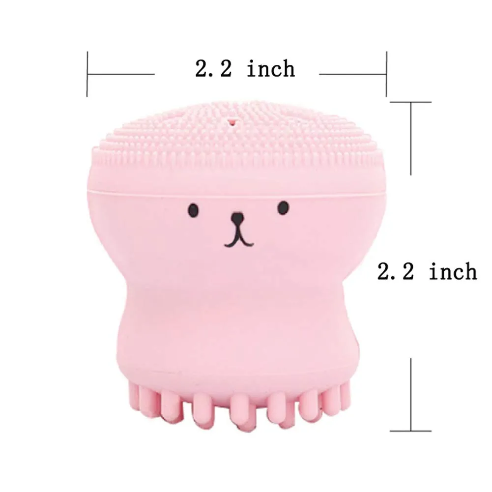 Cute Little Octopus Silicone Face Cleansing Brush  (5).webp