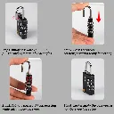 Lock 4 Digits Combination Mini Size Padlock Waterproof Outdoor Heavy Duty  (3).webp