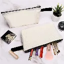 Canvas Zipper Pouch – Multi-Purpose Cotton Makeup, Toiletry & DIY Craft Bags with Flat Bottom (3).webp