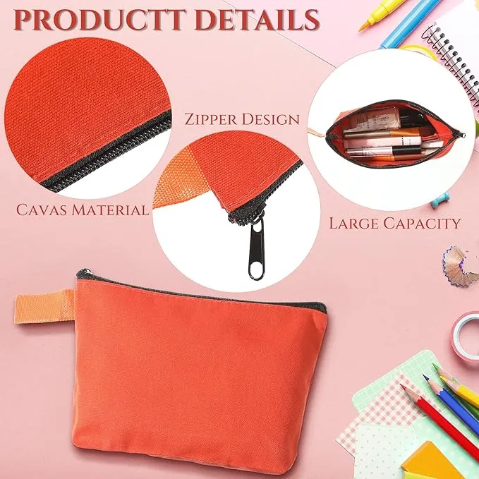 Canvas Zipper Pouch – Multi-Purpose Cotton Makeup, Toiletry & DIY Craft Bags with Flat Bottom (6).webp
