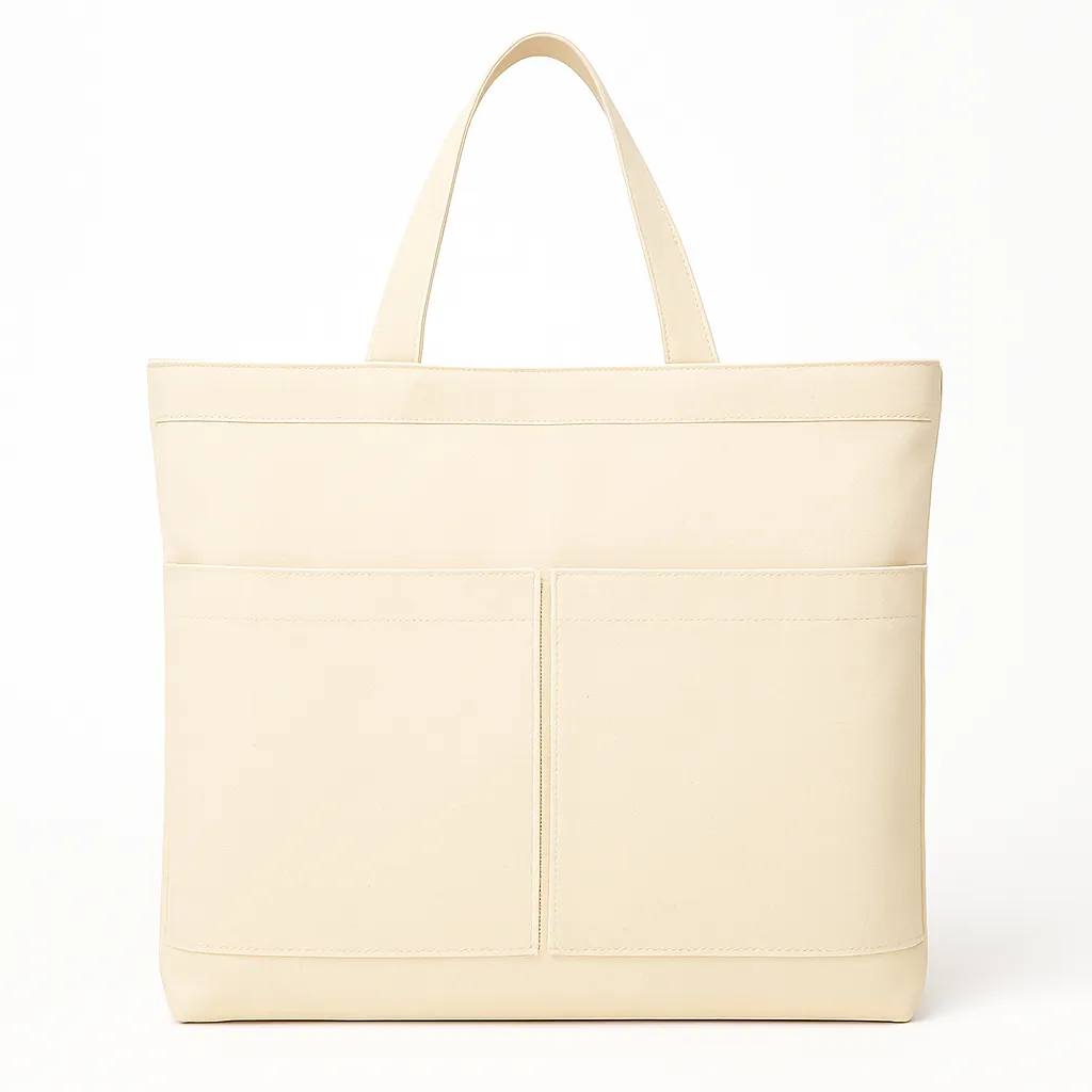 canvas tote bag with zipper and pocket (1).webp