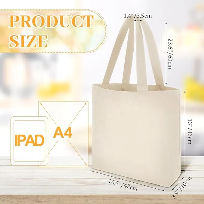 Premium Canvas Tote Bag with Zipper – 16.5 x 13 (8).webp