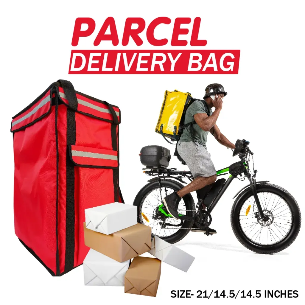 Heavy Duty Parcel Delivery Bag for Logistics and Transport Use (Black, Custom)