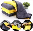 Soft Coral Velvet Microfiber Cleaning Towels for Car and Home