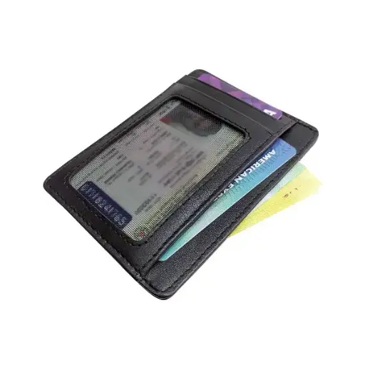 Card Holder Minimalist Genuine Leather Slim Wallet